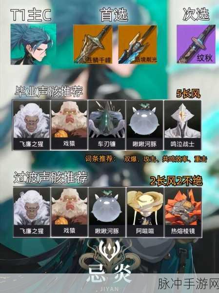 鸣潮，守岸人声骸词条的完美组合策略