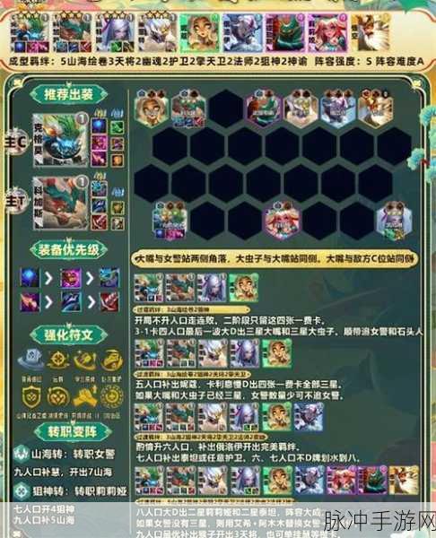 云顶之弈，登顶战场的无敌阵容指南
