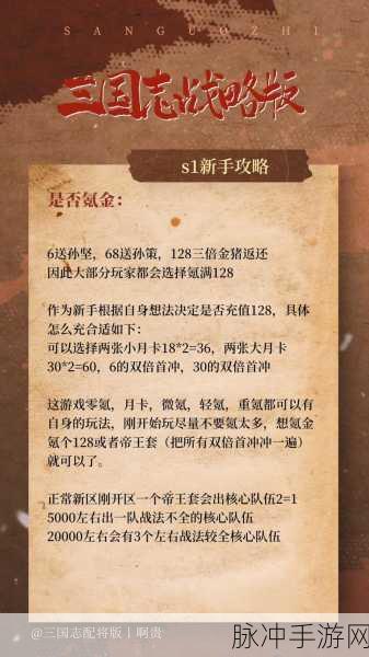 三国志战略版充值秘籍，商店充值与余额攻略全解析