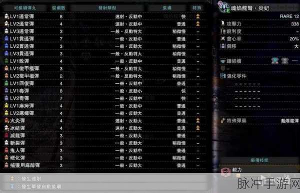 怪物猎人世界轻弩使用全攻略