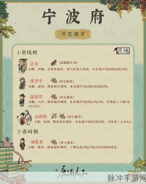 江南百景图绍兴府开荒必知的冷门秘籍