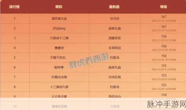 梦幻西游赛季服更新时间全攻略