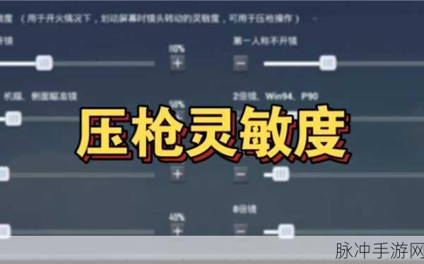 和平精英高手秘籍，NV小白灵敏度设置全解析