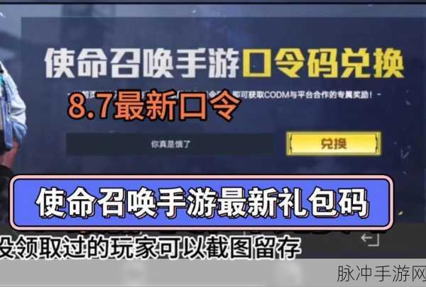 使命召唤手游兑换码输入攻略详解