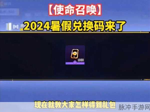 使命召唤手游兑换码输入攻略详解