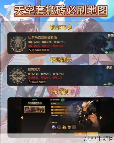 地下城与勇士手游，师傅认证必刷地图详解与高效攻略