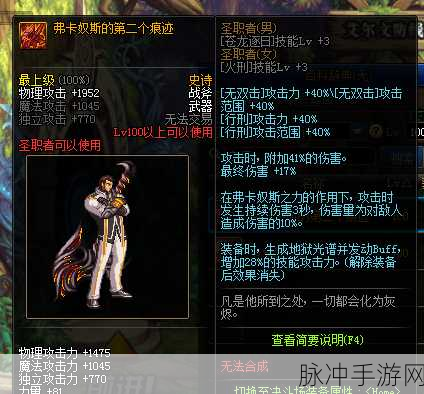 DNF手游攻略，异端审判者装备选择全解析