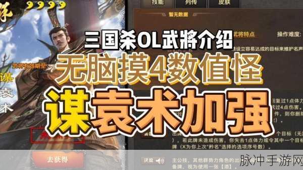 深度剖析三国杀袁术技能 探寻其定位之谜
