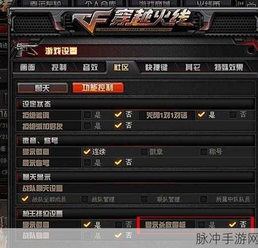 穿越火线端游深度攻略，全面解析如何开启麦克风语音聊天