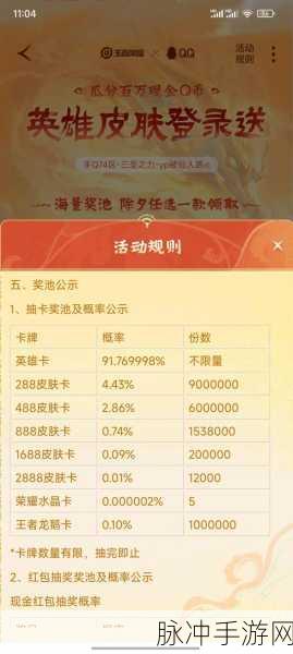 王者荣耀摇心愿活动皮肤全解析，珍稀皮肤等你来摇