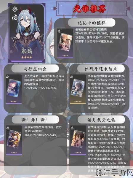 崩坏星穹铁道，三月七的遗器与光锥最佳搭配指南