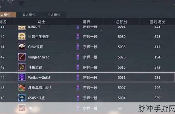 永劫无间排位分段全解析，深入探索游戏中的排位赛机制