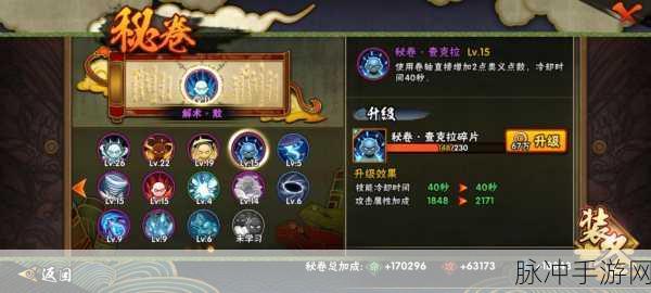 火影忍者手游大赛常用秘卷全解析
