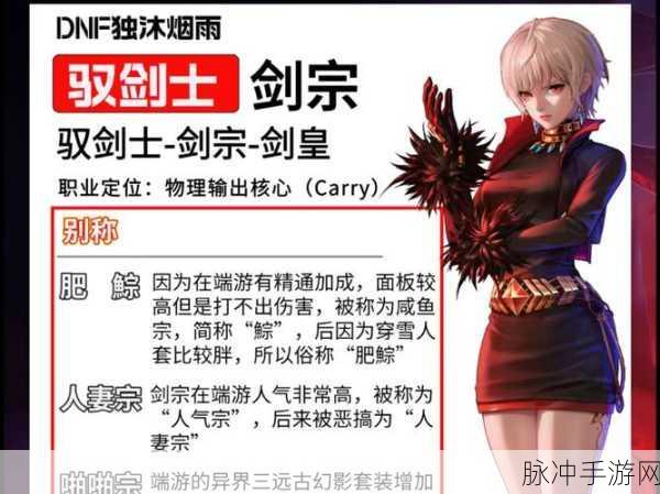 地下城与勇士手游剑宗女鬼剑异界套装深度解析