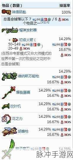 泰拉瑞亚月总困难模式掉落物品全解析