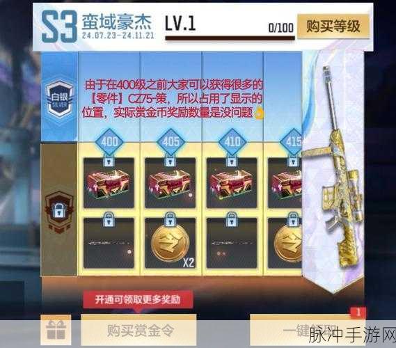 穿越火线，枪战王者赏金令成就积分大揭秘