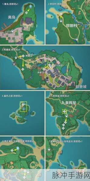 原神冰雾花采集攻略，花朵地图分布位置全解析