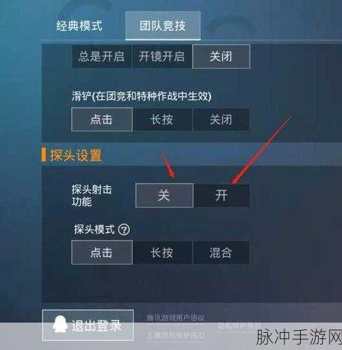 和平精英探头模式设置全攻略，手游公司视角的深度解析