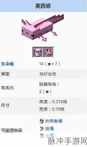我的世界手游美西螈繁殖秘籍大公开