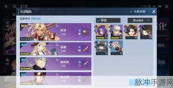 诺亚之心幻灵特训暗影阵容搭配深度攻略
