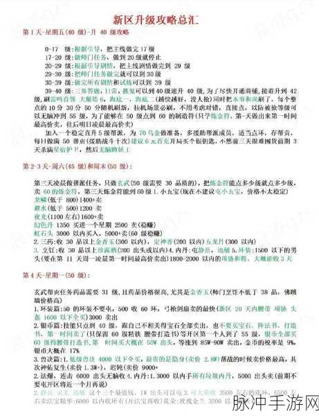 梦幻西游手游新区冲级全攻略，解锁新区快速升级技巧