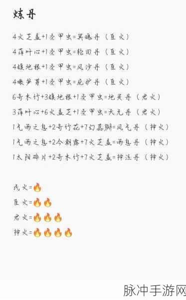 创造与魔法炼丹配方全攻略，解锁你的炼丹大师之路
