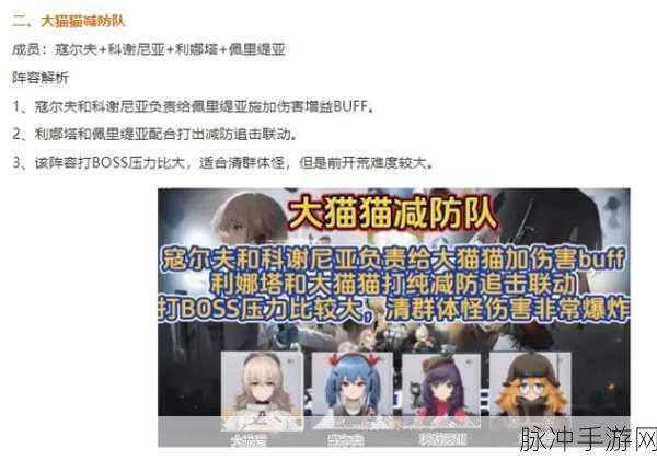 少女前线铁血阵容搭配全解析，成员构成与实战攻略