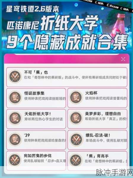 崩坏星穹铁道驭空同行隐藏成就全解析