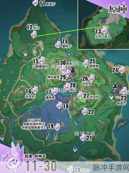 原神稻妻雷神瞳全位置揭秘，98 个无一遗漏