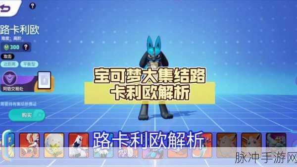宝可梦大集结，路卡利欧技能详解与位置攻略