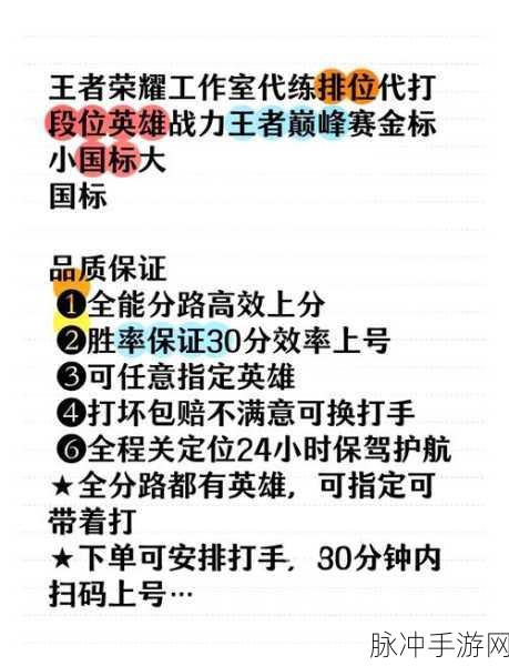 王者荣耀代练接单平台全解析