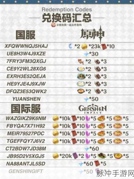 原神国际服兑换码输入全攻略