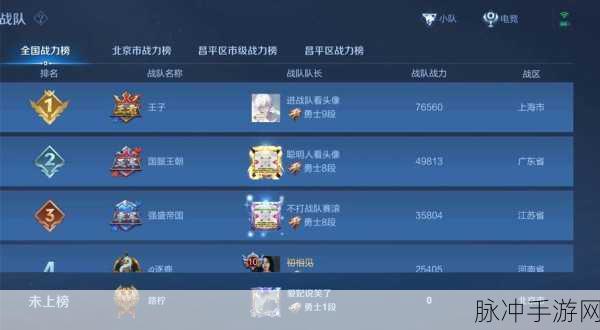 王者荣耀战队活跃度与等级晋升全攻略