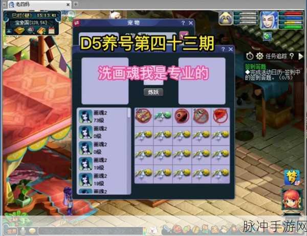 梦幻西游三维版洗练攻略，提升变异宠物获取之道