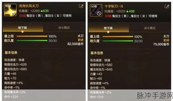 DNF 手游剑宗 55 级防具毕业套的终极攻略