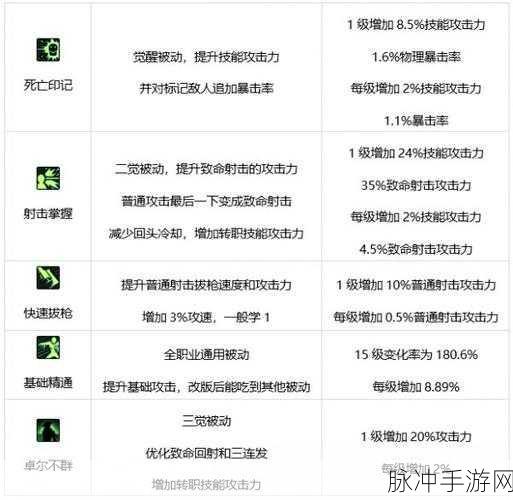 DNF手游漫游枪手技能深度解析与实战应用