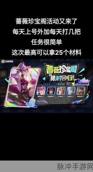 王者荣耀蔷薇珍宝阁兑换全指南，助你轻松获取心仪奖励