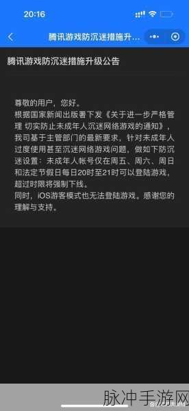 和平精英强制下线时间与强制休息规则详解