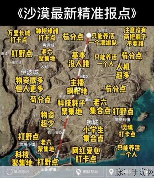 和平精英深度解析，沙漠地图对新人友好度探究