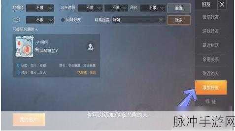 和平精英手游攻略，如何高效观战好友比赛