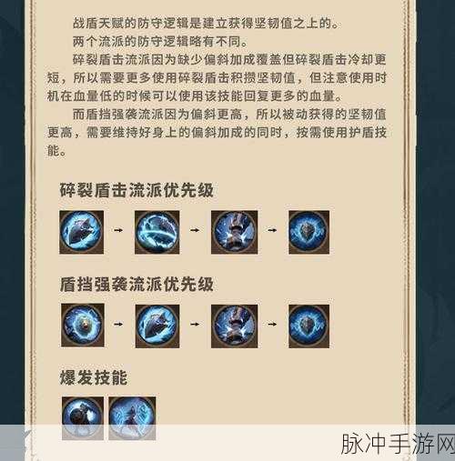 塔瑞斯世界战士天赋加点全攻略
