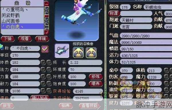 梦幻西游坐骑辅助技能深度解析，学习几级最优与学习攻略