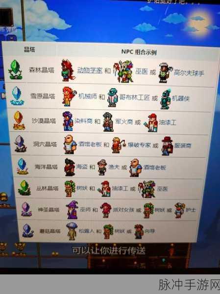 泰拉瑞亚海洋晶塔NPC分配深度攻略与实用技巧