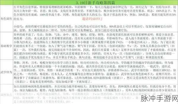 烟雨江湖主线任务全攻略，解锁所有主线任务的完成技巧