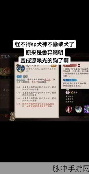 阴阳师犬神御魂搭配全攻略，解锁犬神的最强战斗力