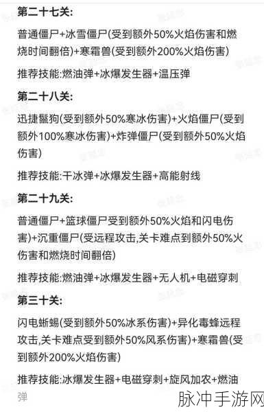 向僵尸开炮手游攻略，核心技能升级指南