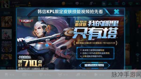 王者荣耀韩信皮肤攻略，街头霸王与逐梦之影的巅峰对决