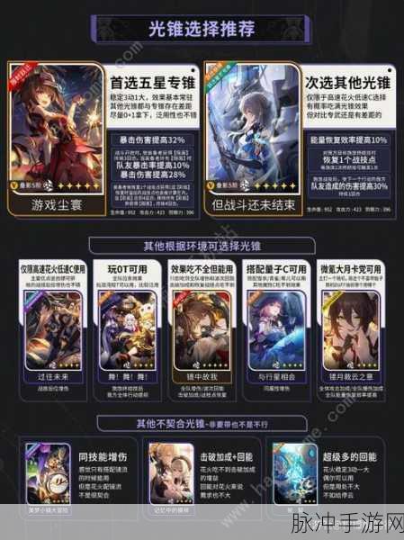 崩坏星穹铁道花火光锥选择全攻略