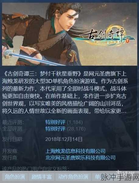 古剑奇谭，仙侠征途角色精选策略全解析