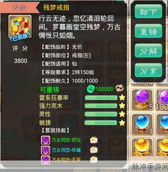 大话西游2400灵敏炮仙装备与配饰搭配全攻略，实现BHW三抗的实战技巧